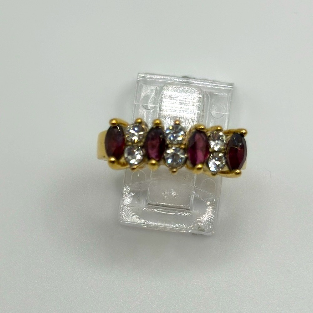 Gorgeous Crystals gold plated ring